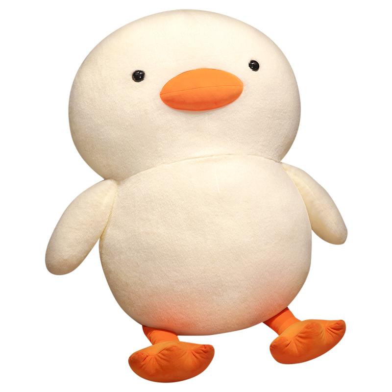 

Non-Toxic Giant Princess Duck Plushie Soft Sleeping Duck Orange Sleepy Head White Duck Hug Pillow Cushion For Kids Birthday Gift 60cm