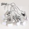 Clothespin-style Hanger Clip Rubber Coating Hook Soft Metal Clothespin 10Pcs Space-Saving Clothes Storage Durable