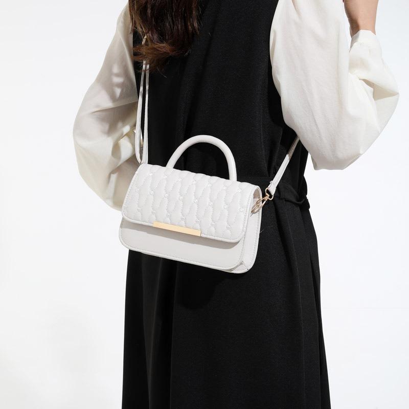 Fashion charm pu versatile bag women's new rhombus plaid handbag dinner party arm shoulder messenger bag