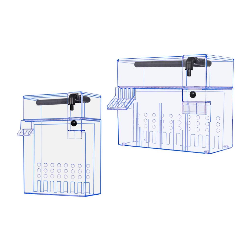 Klarer Aquarienfilterkasten Hängendes Doppelfiltersystem Einfache Installation Leiser Betrieb für Aquarium Schildkrötenbecken