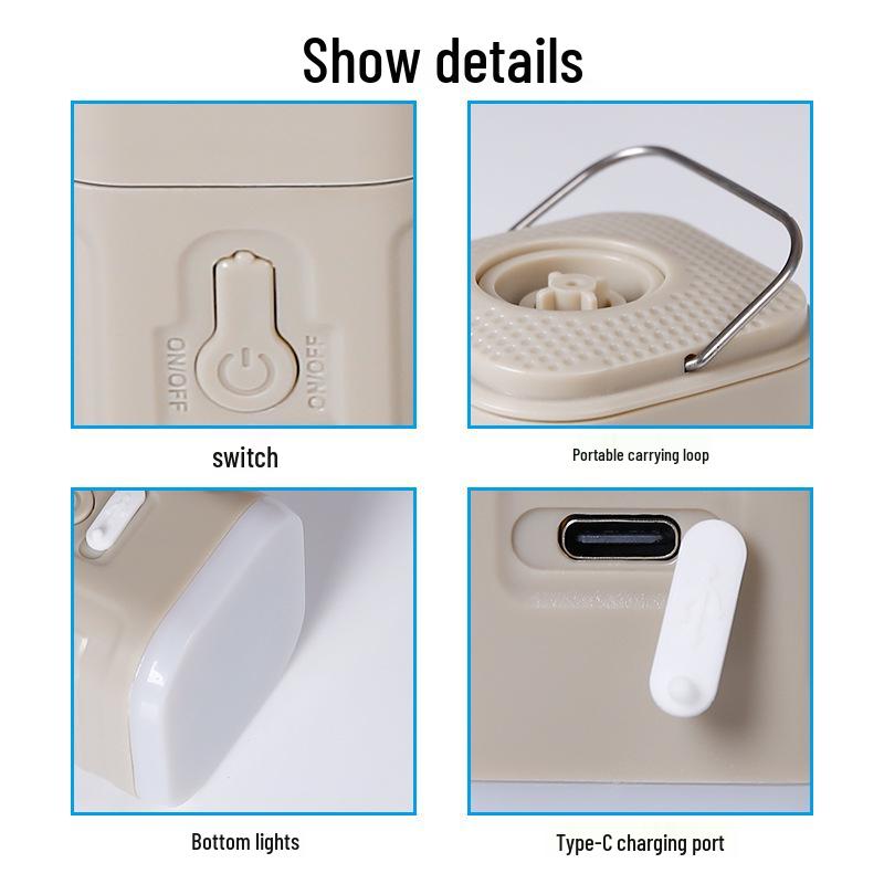 Portable Electric Air Pump with Inflator, Suction, and Lighting for Camping Mattresses and Tents