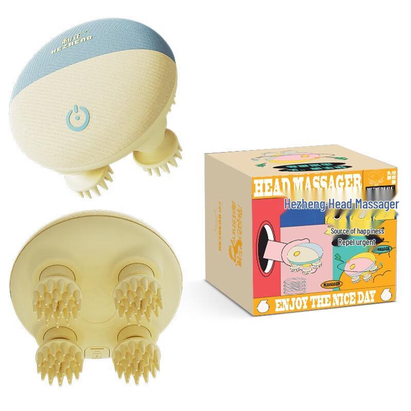 HEZHENG Wireless Waterproof Cat Claw Scalp Massager