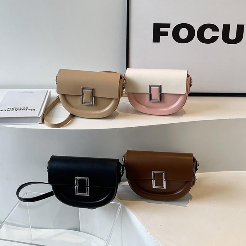 Geantă nouă de vară pentru femei, geantă ușoară de lux, geantă simplă de umăr, geantă la modă, geantă semi-rotunda