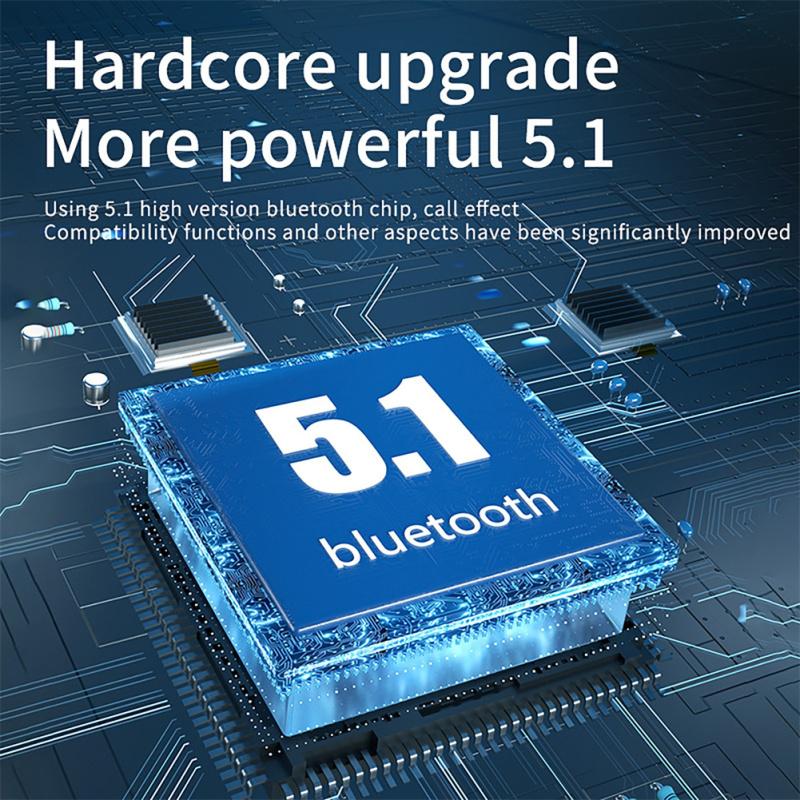 Tg06 Wireless Bluetooth-compatible 5.1 Mini Headphones Waterproof Outdoor Sports Earbuds Subwoofer