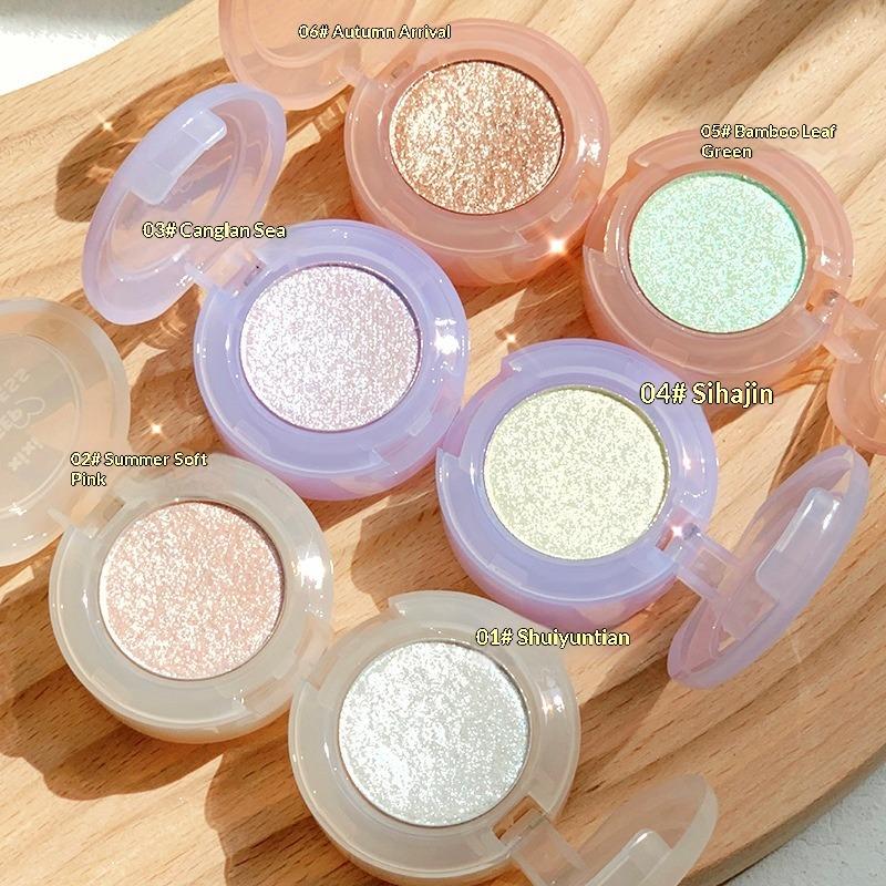 Xixi Bulb Plan Monochrome Eyeshadow Ins Earth Pearlescent Nude Makeup Beginner Lasting Affordable Non-smudging Eyeshadow