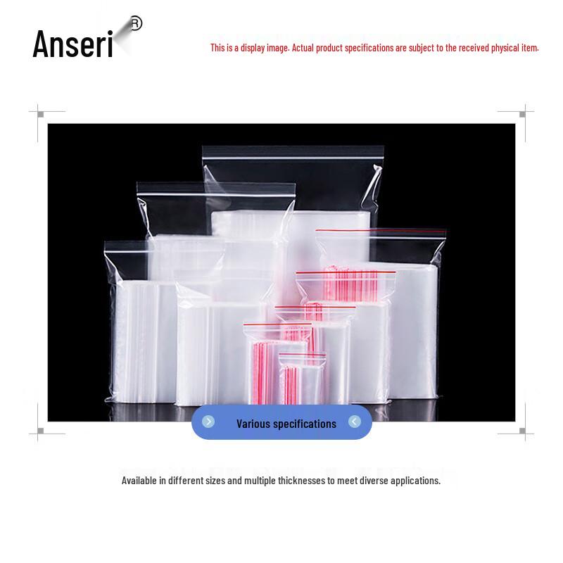 Ansaire Transparent PE Self-Sealing Bags
