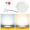10pcs/Lot LED Downlight Ceiling Light Recessed Down Lights Round Panel 220V 5W 7W 9W 12W 20W Indoor Warm Cold White Spotlight