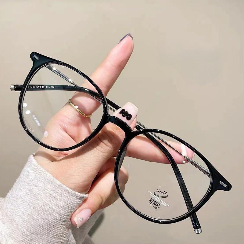 Ultra Light TR90 Square Anti Blue Light Glasses for Women Men Korean Version Trendy Anti Radiation Eyeglasses