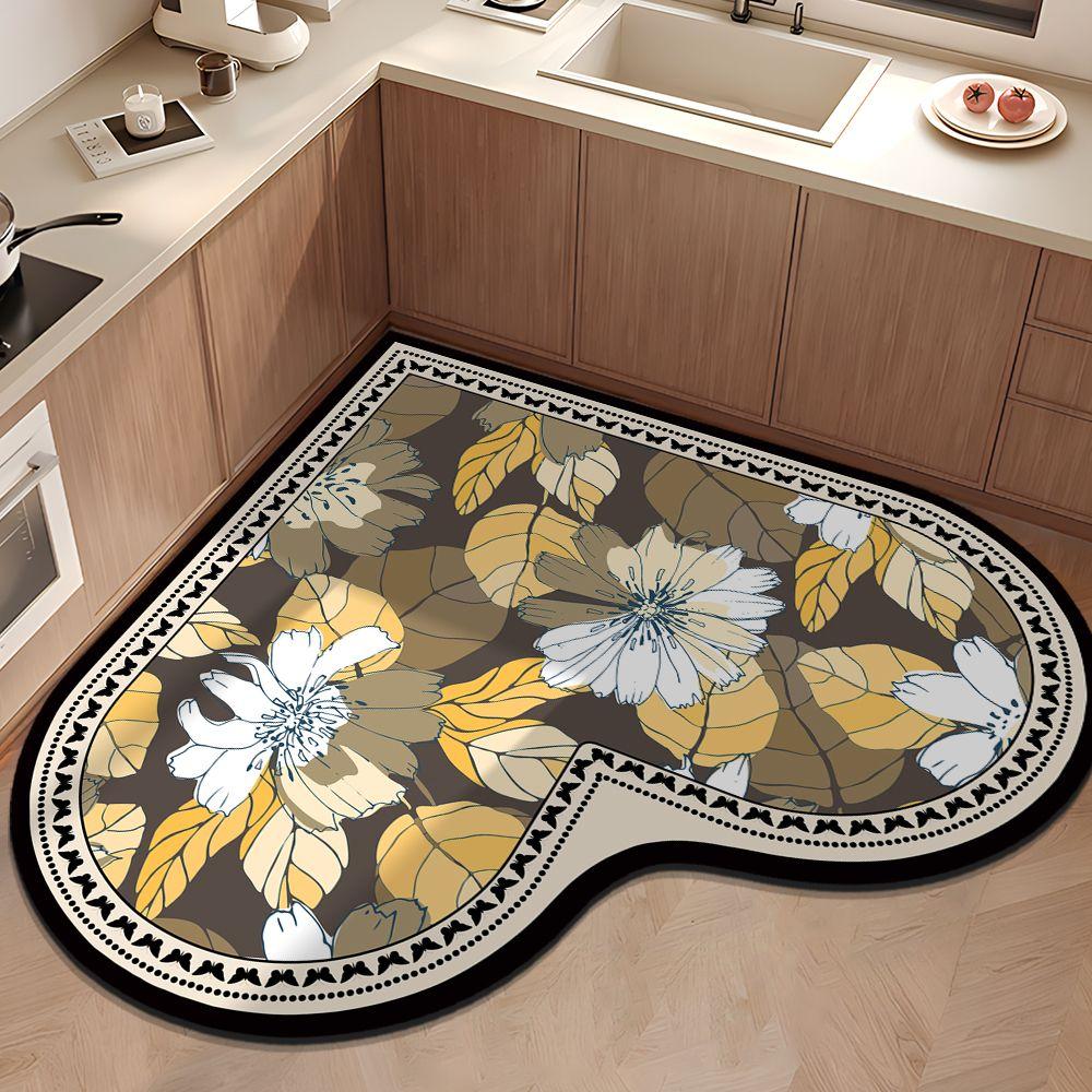 

Милый коврик в форме сердца, впитывающий грязь, устойчивый к износу и скольжению для кухни и ванной комнаты 140 * 140cm