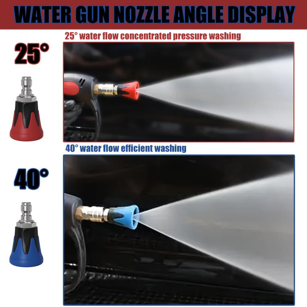 High-Pressure Car Wash Nozzle with Anti-Scratch Soft Silicone Seat and 1/4" Quick Connect Fitting