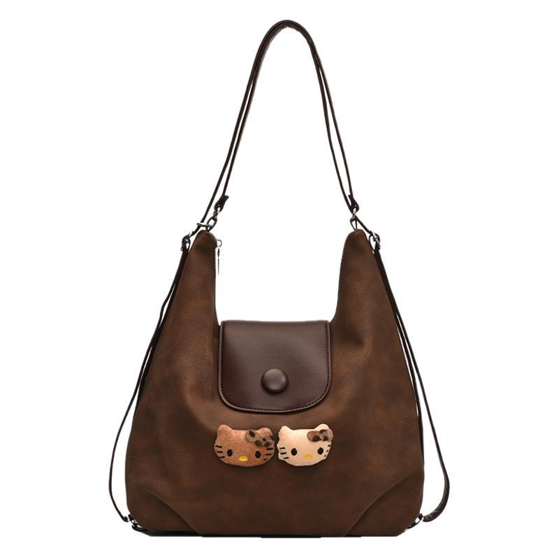 Backpack Women's Large Capacity 2025 New Casual Niche Design Multifunctional Crossbody Bag Dumpling Bag Backpack