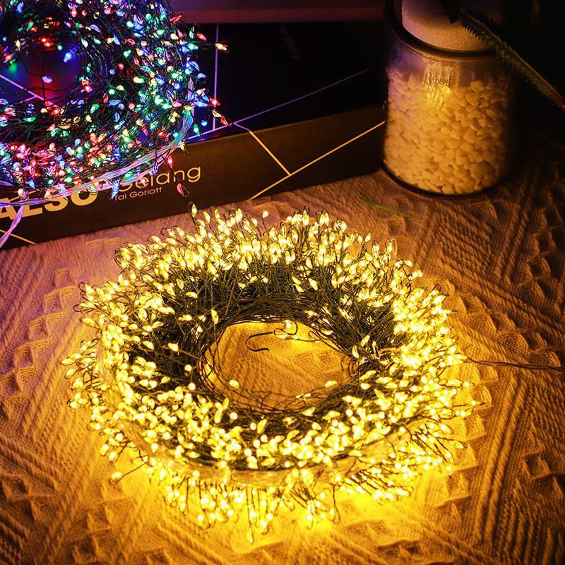 Remote Control Super Bright Copper Wire Firecracker String Lights for Christmas Decorations