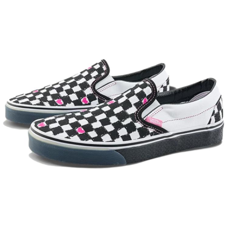 Vans The Museum Visitor X Slip-On Casual Comfortable Durable Low-Top Skate Shoes Unisex Sneakers Black White VN000CT5BPA