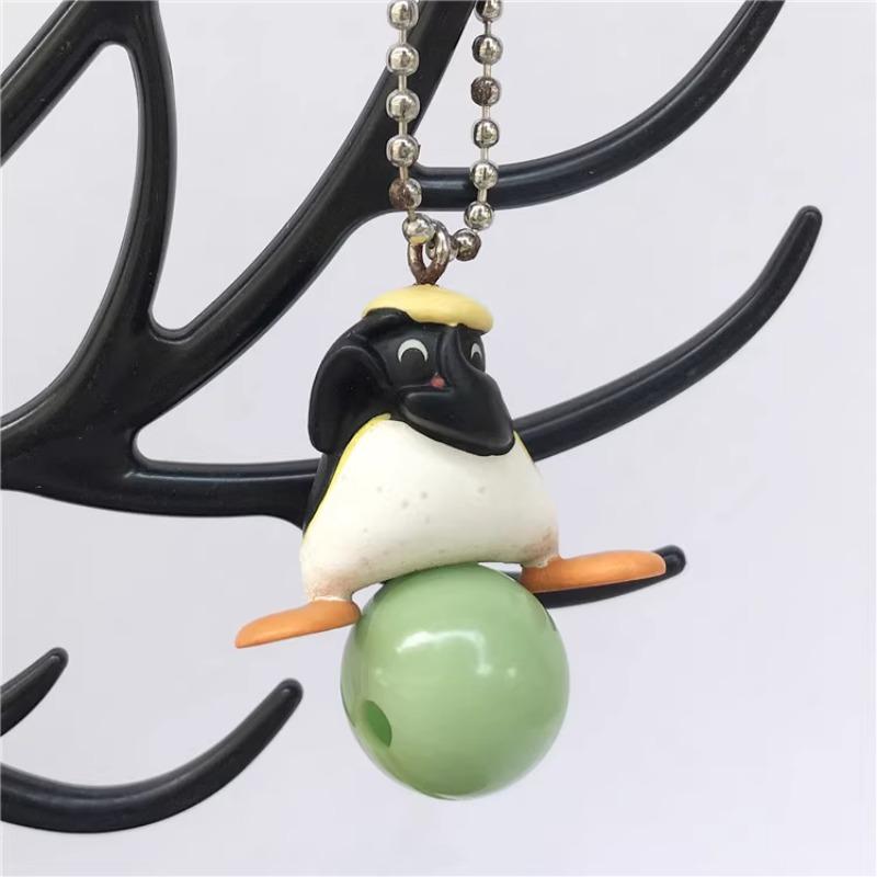 YUJIN Penguin Family Capsule Toys Genuine  PINGU Cute Colourful Candy Snack Bag Food Play  Aromatherapy Keychain