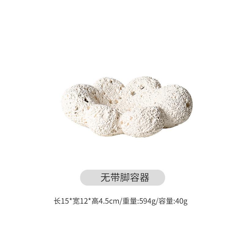 

Creative Flameless Aromatherapy Cup Cement Cloud Diffuser Stone Essential Oil Storage Container High-foot Romantic Fragrance Jar