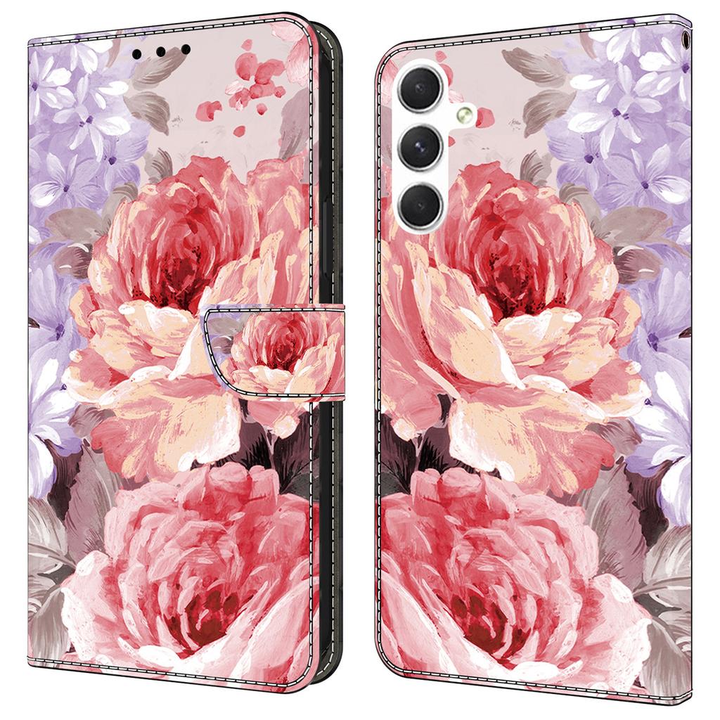 For Samsung Galaxy A16 5G/4G Leather Case Pattern Printing Wallet Stand Anti Drop Phone Cover