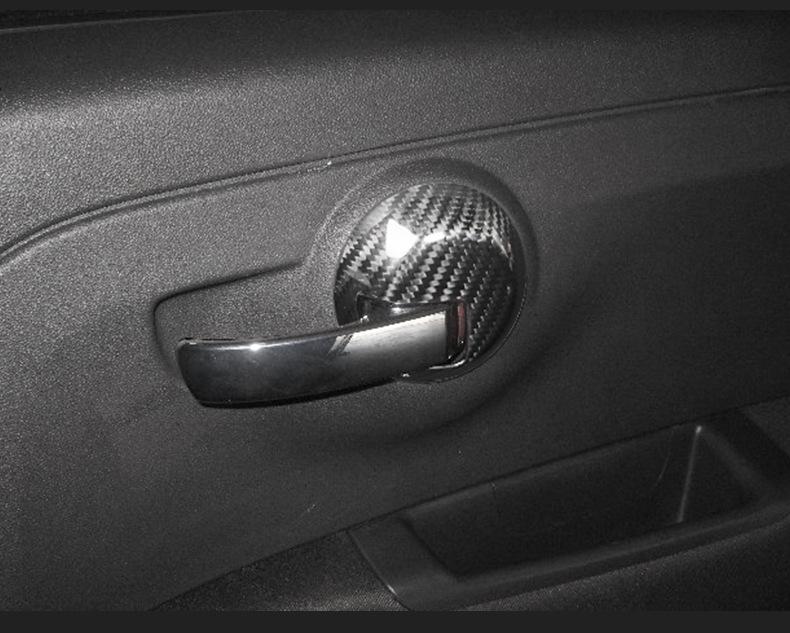 Fiat 500 Carbon Fiber Door Handle & Grip Trim Cover
