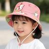 New Panama Summer Baby Sun Hat for Girls and Boys Cartoon Beach Sun Cap Fisherman's Hat for Kids Autumn Outdoor Baby Bucket Hat