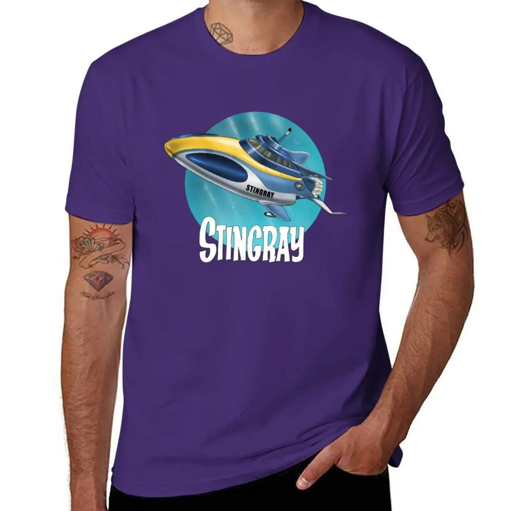Stingray T-Shirt Aesthetic Clothing Korean Fashion Shirts Graphic Tees Men's T Shirts