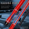 OKHEALING Carbon Fiber Pool Cue Black Technology Billiard Cue Sticks 12.4mm Tip Radial Pin Joint 147cm Length 19~20oz Weight, Red