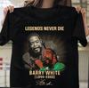 Barry White Signature 1944 2003 Shirt Short Sleeve Black Unisex S-234XL NE682