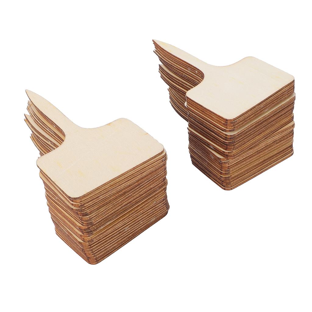 Plant Labels Writable Thickened Wood Plant Identification Tags for Succulents Flowers Gardening Nursery