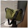 Plaid Canvas Bag Women's Large-capacity New Autumn and Winter Shoulder Messenger Bag Premium Commuter Pillow Bag