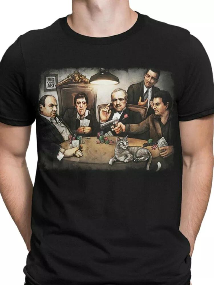 Hot Sale!!! Get Down Art Gangsters Playing Poker Unisex Gift T-shirt XXXL