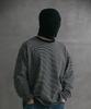 Deom Fine Stripe Grunge Long-Sleeved Tee