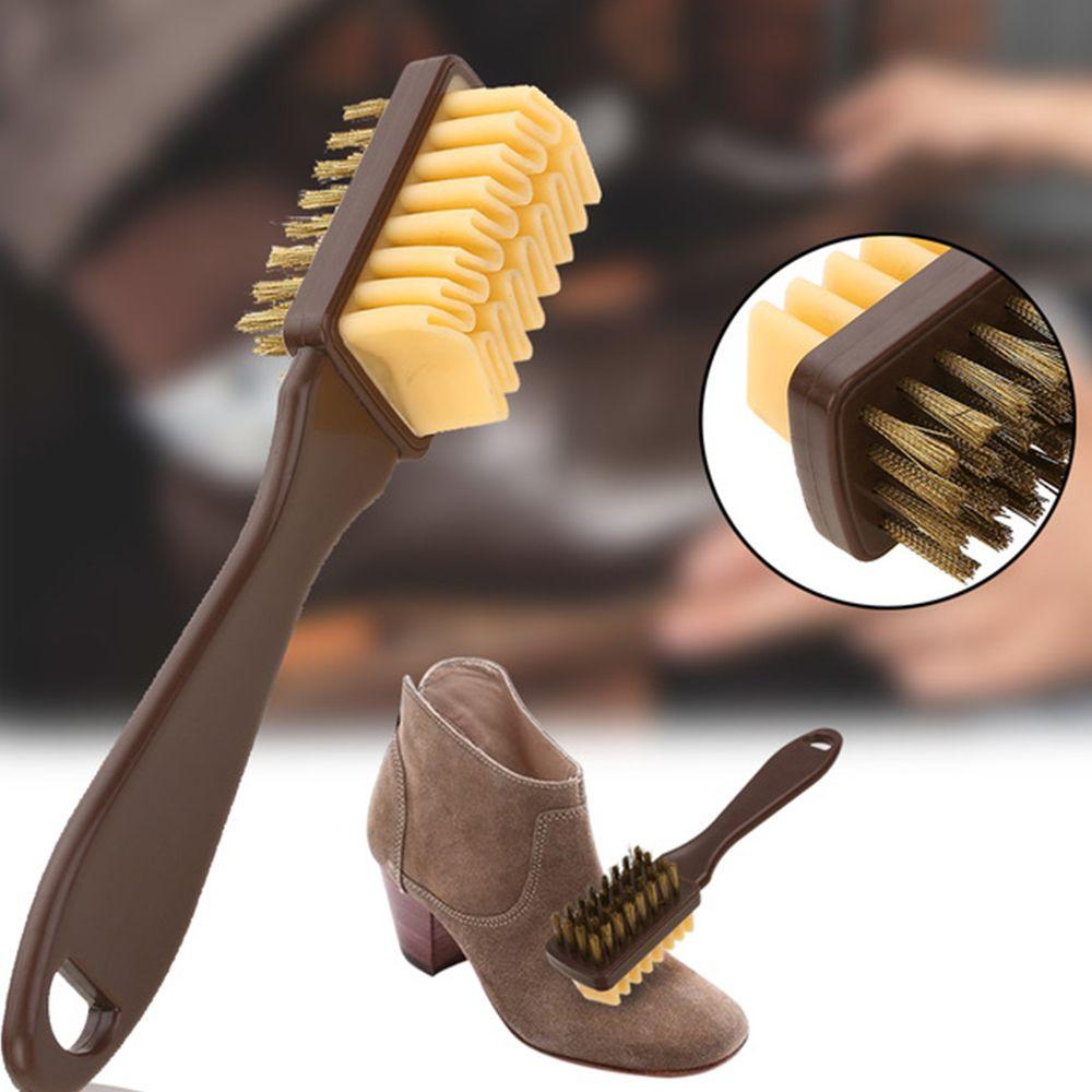 Random Color Plastic Multipurpose Boot Rubber Eraser Shoes Brush Long Handled Leather Cleaner Dust Cleaning