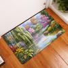 Carpet Door Mat Indoor Floor Mat Non-slip Rug Retro Oil Painting Printing Kitchen Entrance Door Mat