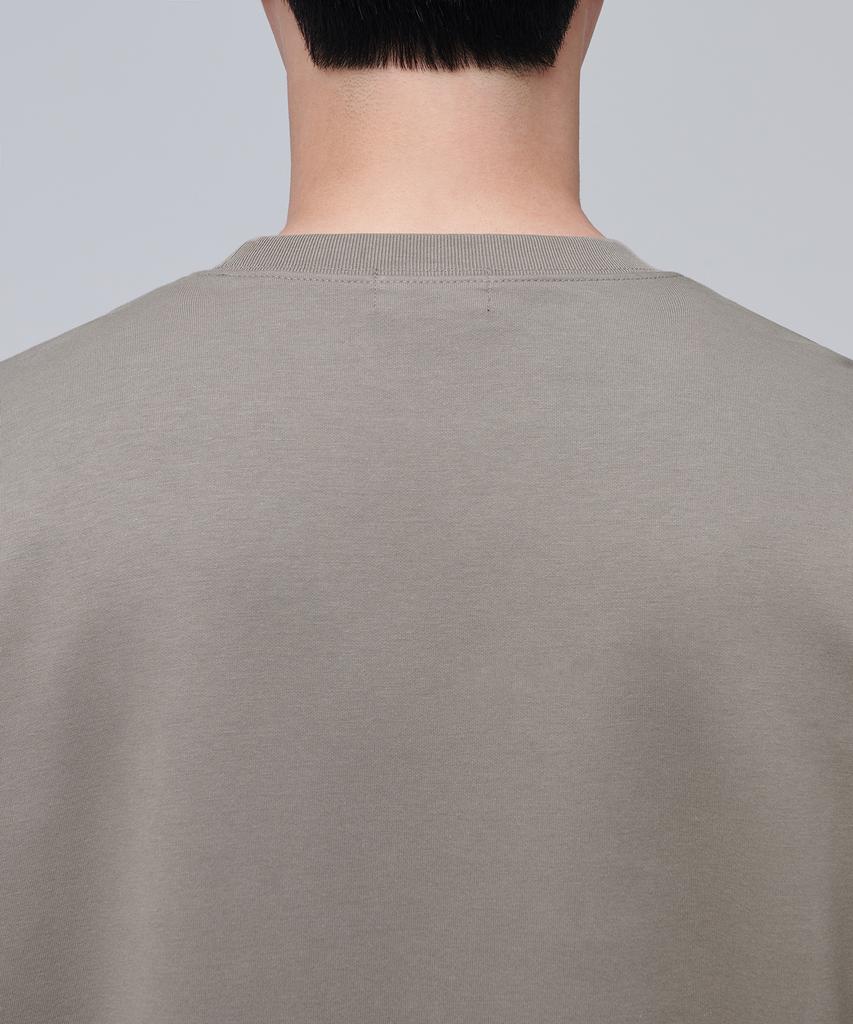 MUSINSA STANDARD Flat Terry Oversized String Sweatshirt [Dusty Beige]