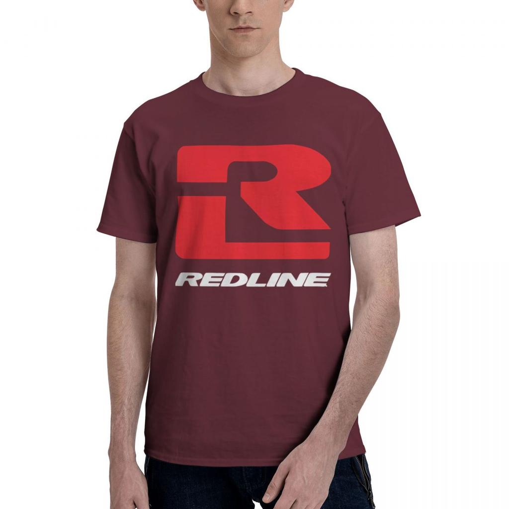 REDLINE 100 Katoen Casual Ademend Comfortabel Shirt Korte Mouw T-shirt T-shirt Mannen