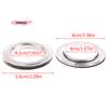 10/30/60 Pairs Silvery Metal Eyelet Curtain Rings Grommet Top Header Accessories for Easy Assembly with Press