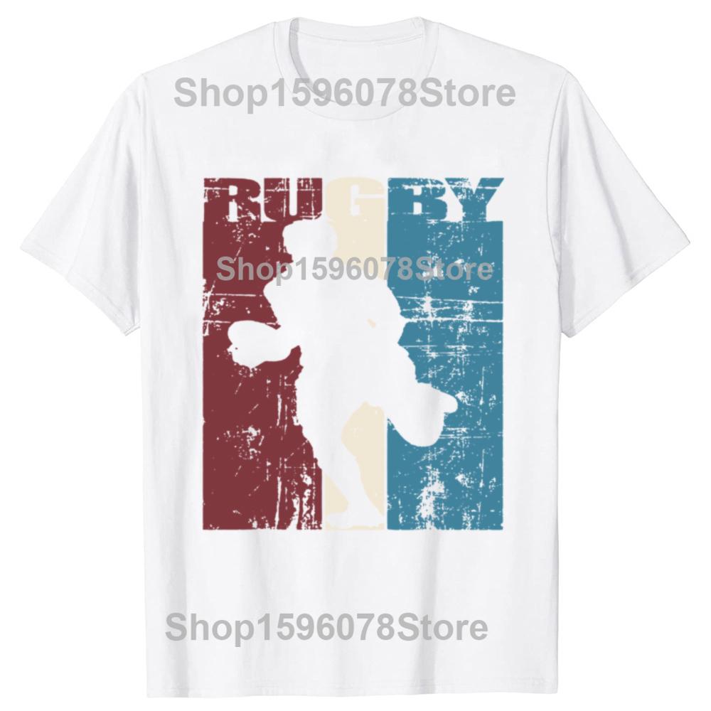 Funny Vintage Rugby Player T Shirts Summer Style Graphic Cotton Streetwear Short Sleeve American Football Gifts T-shirt Men