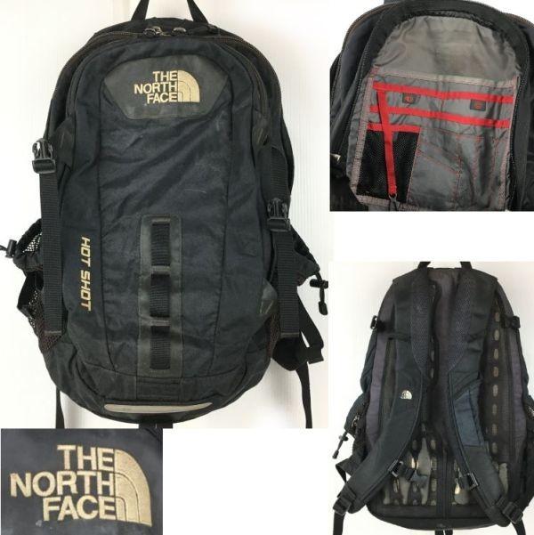

THE NORTH FACE Hot Shot Backpack 27L Black Daypack(USED)