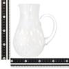 Francfranc Dot Pattern Glass Carafe, White, 1100ml, Suitable for Cold Water, Pitcher, and Water Carafe