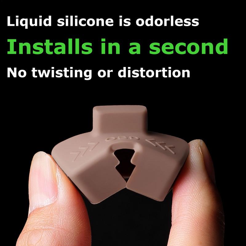 Universal car silicone OBD diagnostic waterproof OBD interface protective cover accessories OBD Port Anti Theft Device for Auto