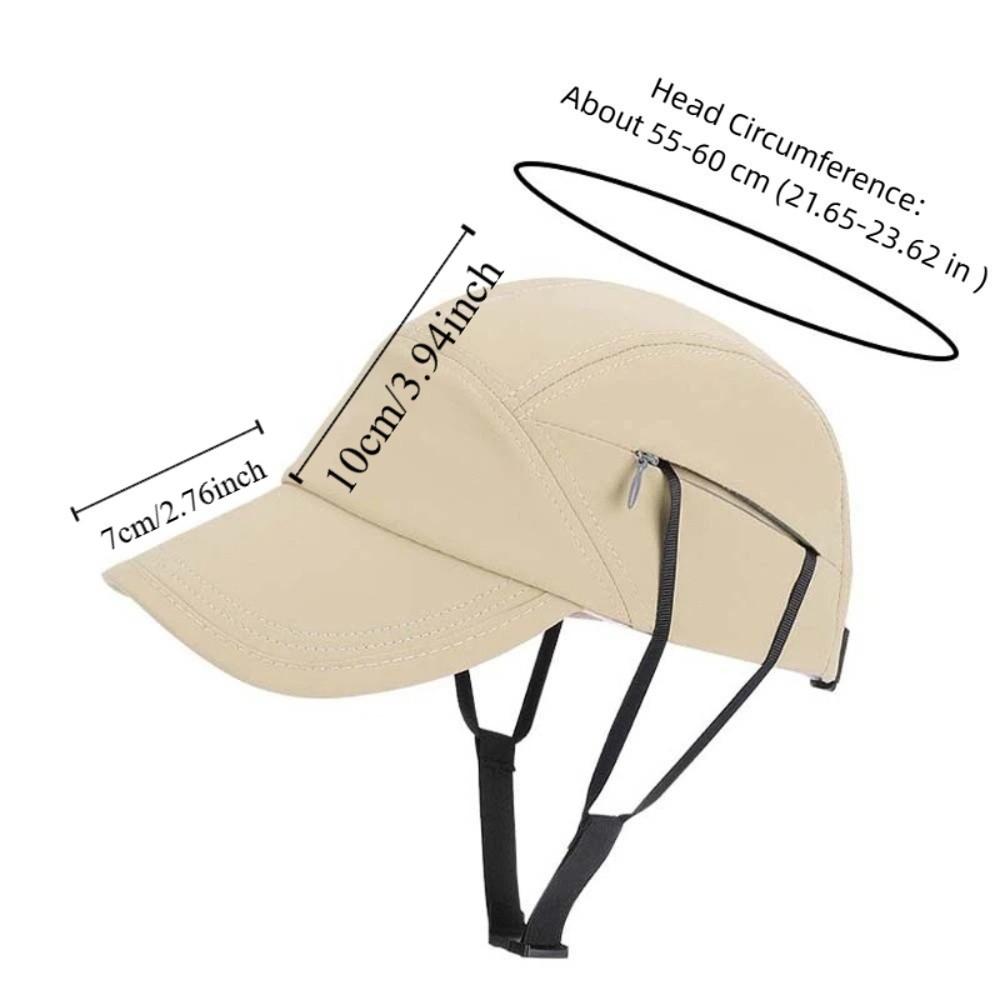 Breathable Summer Drawstring Baseball Cap Anti-splash Water Thin Windproof Peaked Cap Adjustable Sunshade