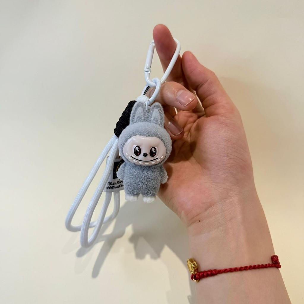 Labubu Plüsch Schlüsselanhänger Neu 4CM Schutt Vinylpuppe Plüsch Anhänger Niedlicher Taschenanhänger