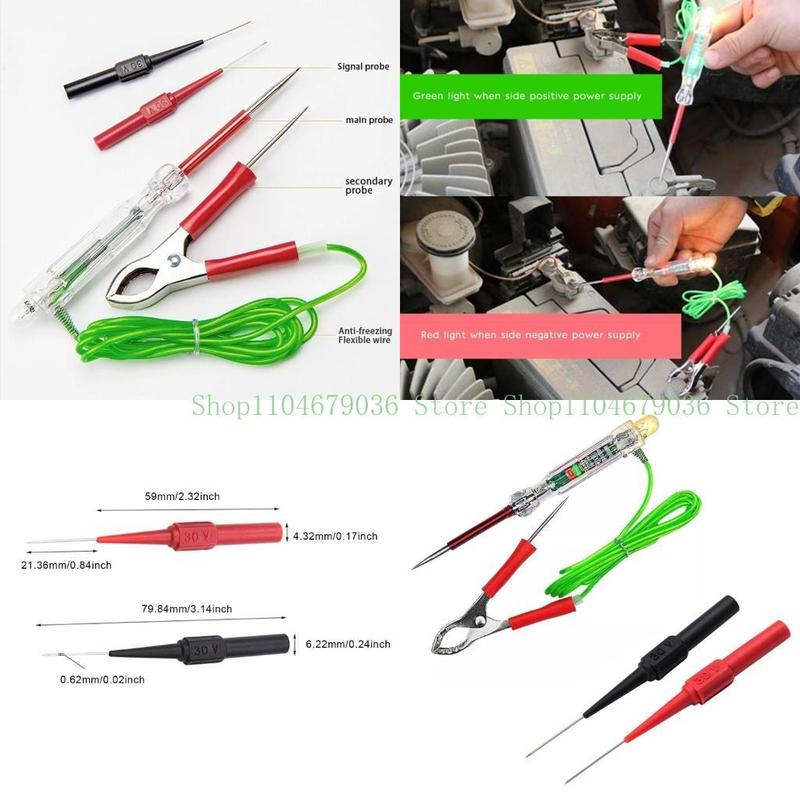 652F Car Truck Circuit Tester Light Bulb Automobile Repair Tool Multifunctional Electrical Tester Pen Vehicle Repair Pen