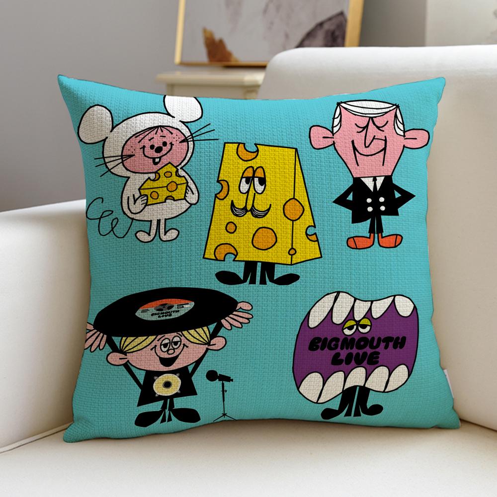 Unique TToru FukudaS Cushion Cover Breathable and Skinfriendly Linen Pillowcase Square Removable and Washable Cushion