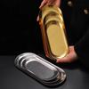 Korean Style Stainless Steel Oval Tray