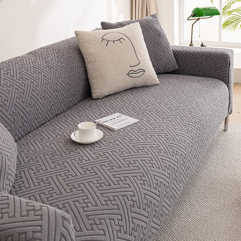 Premium Elastic Sofa Covers Full Protection Cat-Proof Stretch Fabric All-Season Universal Lazy Sofa Slipcover