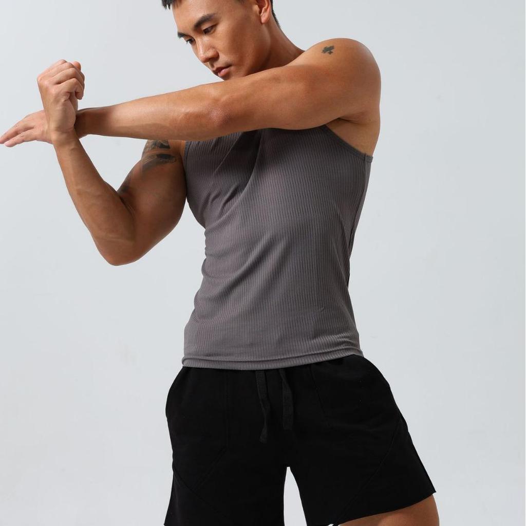 Men's Quick-Dry Tight Sports Tank Top for Fitness & Training