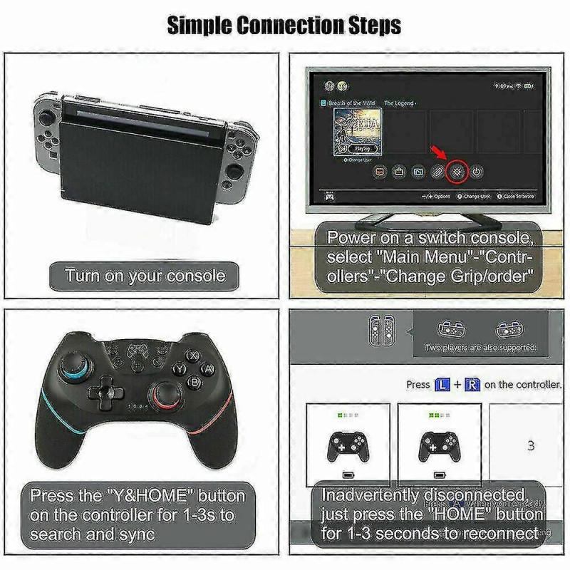 Bluetooth Wireless Gamepad Joystick Switch Pro Game Controller For Nintendo Switch