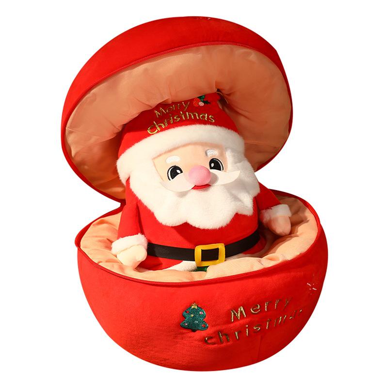 Santa & Reindeer Plush Toy - Cute Christmas Eve Gift for Girls