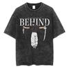 Jujutsu Kaisen 2026 Zomer Vintage Gewassen Katoen T-shirt Oversized Streetwear Toji Fushiguro Aan Degene Die Alles Achterliet