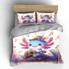 Musical Axolotl Set For Decoration Exquisite Three-Piece Bedding Set Gift For Kids And Adults