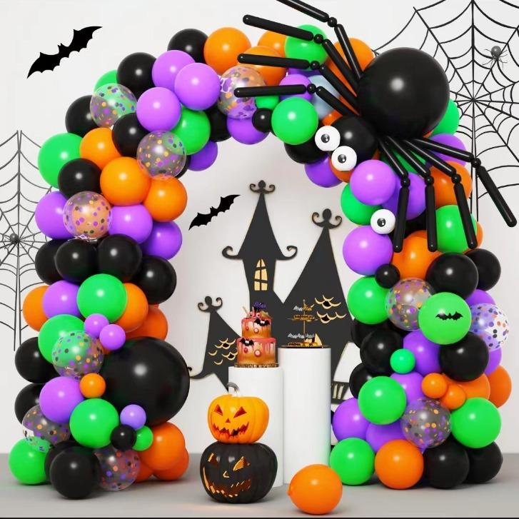 Halloween Balloon Chain Set Diy Spider Bat Eyeball Ghost Festival Party Horror Atmosphere Decorations